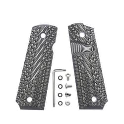 BESTWEST 1911 G10 Grips, Full Size (Government/Commander) - Ambi Safety Cut - OPS Texture 8 Colors