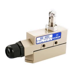 Baomain TZ-6 Sealed Limit Switch TZ-6002 Parallel Roller Plunger AC 250V 15A IP 65