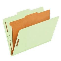Pendaflex Recycled Classification File Folders, 1 Divider, 2