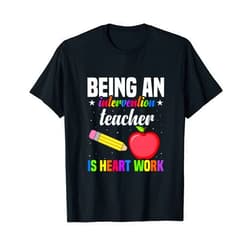 Visit Intervention Teacher Accessories Clothes Early Reading intervention Teacher Intervention Specialist T-Shirt