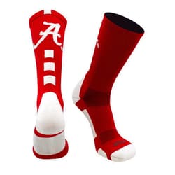TCK Alabama Crimson Tide Socks Baseline Crew