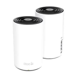 TP-Link Deco AXE5400 Tri-Band WiFi 6E Mesh System(Deco XE75) - Covers up to 5500 Sq.Ft, Replaces WiFi Router and Extender, AI-Driven Mesh, New 6GHz Band, 2-Pack