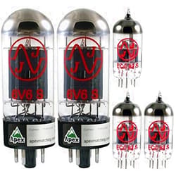 AmplifiedParts Vacuum Tube Set for Egnater Tweaker, JJ Brand, Apex Matched