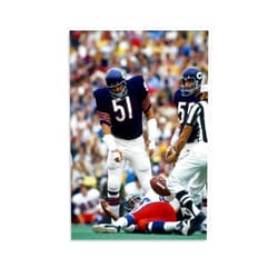 MIFARA Dick Butkus Poster American Football Famous Linebacker Memorial Poster Canvas Print Painting; D411; Unframe; 08x12inch(20x30cm)