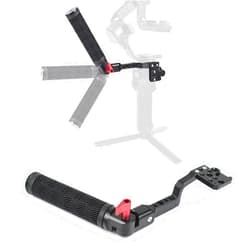 EaxanPic Gimbal Adjustable Handle Grip for DJI Ronin S/SC/RSC2, Stabilizer Handgrip Extension Bracket with Cold Shoe Mount 1/4 3/8 Threaded Holes for Video Light, Microphone, Monitor