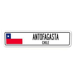 Cortan360 ANTOFAGASTA, Chile Street Sign Decal Chilean Flag City Country Road Wall Gift 8