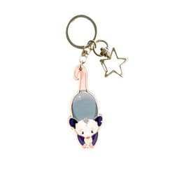 PeachyApricot Cute Possum Keychain Charm Opossum Gift (2.5”)