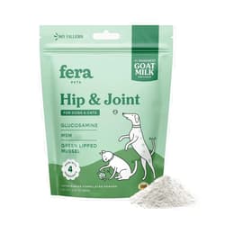 Fera Pet Organics Hip & Joint Goat Milk Cat & Dog – Vet Created - Joint Supplement for Dogs & Cats – Glucosamine for Dogs & Cats, MSM- 60 Servings