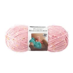 Loops & Threads Flecks Yarn by Loops & Threads - Yarn for Knitting, Crochet, Weaving, and Arts & Crafts - Pink, Acrylic Blend, 6.53 oz