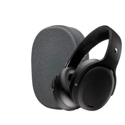 Skullcandy Crusher ANC 2 Sensory Bass Headphones with Active Noise Canceling, Protective Carrying Case and Charging Cable Bundle - True Black