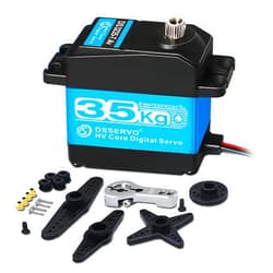 ANNIMOS 35kg RC Digital Servo 7.4v Steering servo Motor 25T Full Metal Gear High Torque High Speed Waterproof for 1/8 1/10 1/12 RC Cars Crawler DIY Robotic - 270 Degree