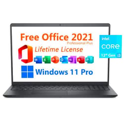 Dell 2023 Inspiron 15 Business Laptop, Free Microsoft Office 2021 with Lifetime License, 15.6