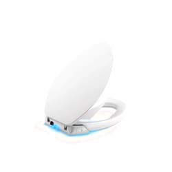 KOHLER K-5588-0 Purefresh Elongated Nightlight Toilet Seat, with Grip-Tight Bumpers, Quiet-Close Seat, Quick-Release Hinges, Quick-Attach Hardware, No Slam Toilet Seat, White