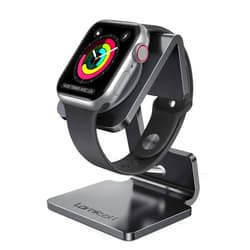 Lamicall Stand for Apple Watch, Charging Stand - Desk Watch Stand Holder Charging Dock Station compatible with Apple Watch Series SE Ultra/Series 8/7/6/5/4/3/2/1, 49mm/45mm/44mm/42mm/41mm/ 38mm, Black