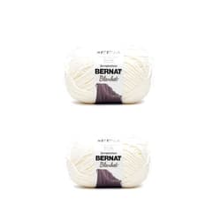 Bernat Blanket Vintage White Yarn - 2 Pack of 300g/10.5oz - Polyester - 6 Super Bulky - 220 Yards - Knitting/Crochet