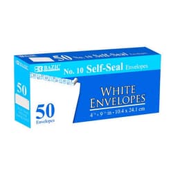 BAZIC Products BAZIC #10 Self-Seal White Envelope (50/Pack)