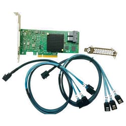 SXTAIGOOD LSI SAS3008 9300-8I IT-Mode HBA JBOD PCI-E 3.0 SATA/SAS 8-Port SAS3 12Gb/s ZFS FreeNAS unRAID 2* SFF-8643 SATA Cable