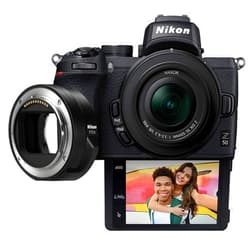 Nikon Z 50 Mirrorless Camera with 16-50mm Lens and FTZ II Adapter