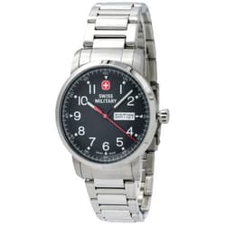 Victorinox Swiss Military Men's Attitude Heritage Black Dial Stainless Steel Bracelet 01.1541.307