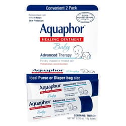 Aquaphor Baby Healing Ointment 0.35 Ounce 2 Count (10ml) (2 Pack)
