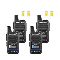 TIDRADIO TD-M15 Rapid Walkie Talkies 5000 Mile Unlimited Range 4G LTE PoC(Push-to-Talk Over Cellular) Radios Nationwide PTT Two Way Radios Long Distance for Family, Logistics, Company with sim Card