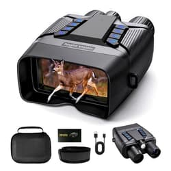 CXK Night Vision Goggles - 4K Night Vision Binoculars for Adults, 3.8'' HD Screen Binoculars, 2000FT Viewing Range for Camping