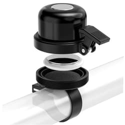 FUNWICT Bike Bell for Apple AirTag, Hidden Bike Mount for AirTag Under Bicycle Bell, Anti-Theft for Adult Kids Bicycle Scooter, Loud Clear Sound Bike Bell Fit for Most Handlebars