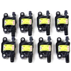 Granatelli Motorsports 28-0512-CP Ignition Coil Black Body Set Of 8 Ignition Coil