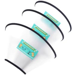 GLADOG Soft Dog Cone Collar, 3 PCS (XL Is Only 1 PCS) Flexible Plastic Cone for Dogs After Surgery, Dog Recovery Collar, Adjustable E-Collar for Large/Medium/Small Dogs Cat, Comfy Elizabethan Collar