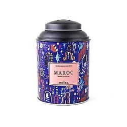 Melez Tea - Moroccan Mint Tea, Mint Green Tea, 20 Biodegradable Muslin Tea Bags in Tin Can (20 Tea Bags) Rose Moroccan Mint