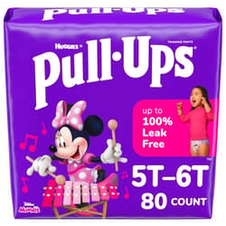 Pull-Ups Girls' Potty Training Pants, Size 5T-6T Training Underwear (46+ lbs), 80 Count (2 Packs of 40)