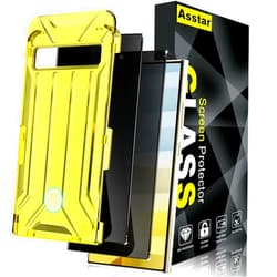 Asstar[2 Pack for Samsung Galaxy S24 Ultra Privacy Screen Protector[Ultrasonic Fingerprint Support][Latest Easy Fit][Zero Bubble] Tempered Glass for Samsung Galaxy S24 Ultra Privacy Screen Protector