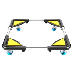 DOZAWA Furniture Dolly, Adjustable Washer Roller Stand with 4 Locking Swivel Wheels, Mobile Base Stand for Washer, Dryer, Refrigerator, Cabinet, Black