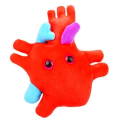 GIANT MICROBES GIANTmicrobes Heart Plush, Heart Stuffed Animal, Heart Transplant Gifts, Heart Toy, Anatomical Heart Gifts, Cardiologist Gifts, Cardiology Gifts, Open Heart Surgery Gifts, Heart Attack Survivor Gifts