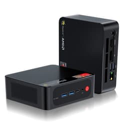 Beelink Mini PC, AMD Ryzen 7 5800H(8C/16T, up to 4.4GHz), 16GB DDR4 500GB M.2 NVMe SSD, SER5 Pro Mini Desktop Computer Support 4K@60Hz Triple Display/HDMI/DP/Type-C/WiFi 6/BT5.2/Gaming/Office/Home