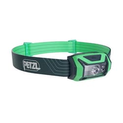 PETZL Tikka Headlamp - Compact 350 Lumen Light with Red Lighting, for Hiking, Climbing, Running, and Camping - Green