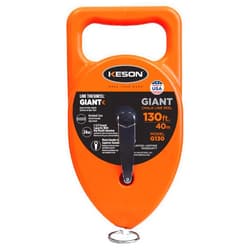 Keson G130 Giant Chalk Line Reel, 24-Ounce Chalk Capacity, 130-Foot