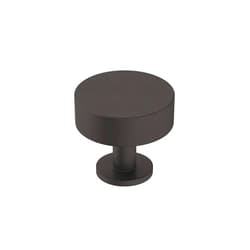 Amerock | Cabinet Knob | Matte Black | 1-1/4 inch (32 mm) Diameter | Radius | 1 Pack | Drawer Knob | Cabinet Hardware