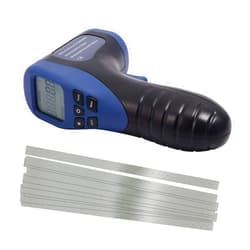 EHDIS Digital LCD Photo Tachometer Non-Contact RPM Meter Motor Speed Gauge Gun Style Includes 10 Reflective Tapes
