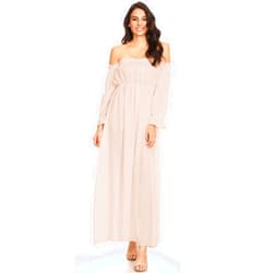 Anna-Kaci Womens Boho Off Shoulder Chemise Medieval Irish Renaissance Peasant Dress