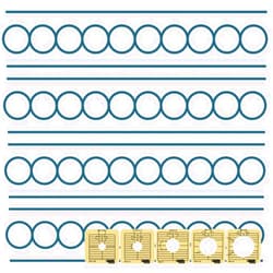 Westalee Design Between The Lines Circle Fills 5pc Quilting Template Set (Low Shank)