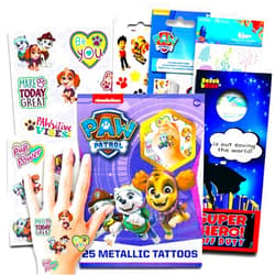 Stickerland Paw Patrol Party Favors Pack -- Paw Patrol Temporary Tattoos, Party Pack, and More (Skye Paw Patrol Party Supplies for Girls Kids)