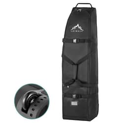 Himal Outdoors Soft-Sided Golf Travel Bag with Wheels - Heavy Duty 600D Polyester Oxford Wear-Resistant, Excellent Zipper Universal Size