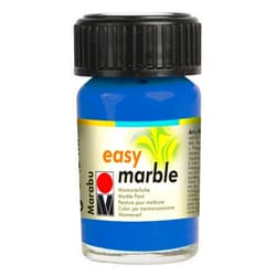 Marabu Easy Marble Paint - Azure Blue - Hydro Dipping Paint for Tumblers, Ceramic, Paper, Glass, and More - 15ml Bottle