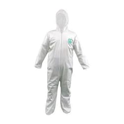 Andes Safety 25 Pack Disposable Protective Coveralls with Hood Elastic Wrists and Ankles, Bulk Pack 25 per Bag a Case