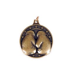 Ringside 2 Boxing Glove Medal (Gold)