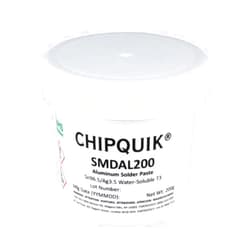 Chip Quik SMDAL200 Aluminum Solder Paste Water-Soluble Sn96.5/Ag3.5 T3 (200g jar)