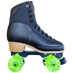 Jackson Ultima Vibe (Black) Viper Nylon Tan Sole Green Wheels - Outdoor Roller Skate Size 9