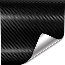 VViViD XPO Black Carbon Fiber 5ft x 1ft 8yr Car Wrap Vinyl Roll with Air Release