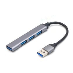 Ailana Laine USB Hub, 4 Port USB Hub with 3 x USB 2.0 Ports and USB 3.0 Port, Super Fast Ultra Thin Mini USB Adapter Compatible with PC,Laptop, Keyboard, Windows, Linux System